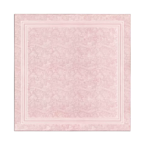 Stole in Crystal Pink Silk and Wool