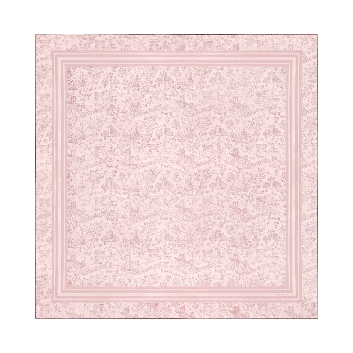 Stole in Crystal Pink Silk and Wool