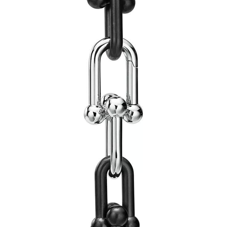 Tiffany HardWear:Large Link Bracelet in Titanium and White Gold, 4