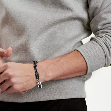 Tiffany HardWear:Large Link Bracelet in Titanium and White Gold, 2