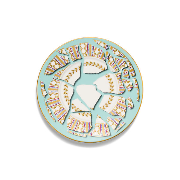 Tiffany & Co. x Fondation César:Dessert Plate in Tiffany Blue® Bone China