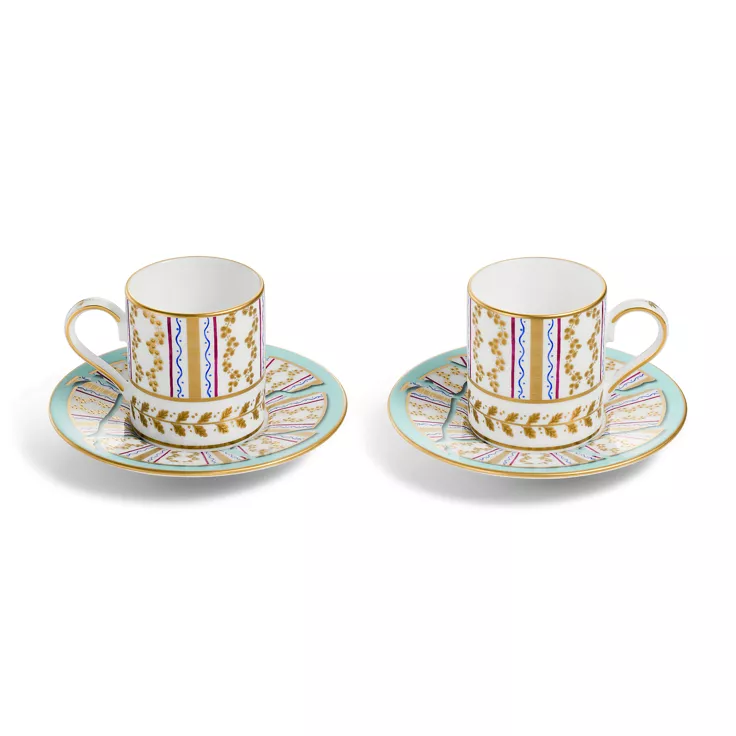 Tiffany & Co. x Fondation César:Espresso Cups Set of Two, in Bone China, 1