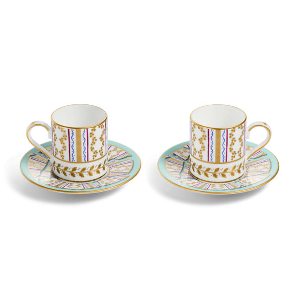 Tiffany & Co. x Fondation César:Espresso Cups Set of Two, in Bone China