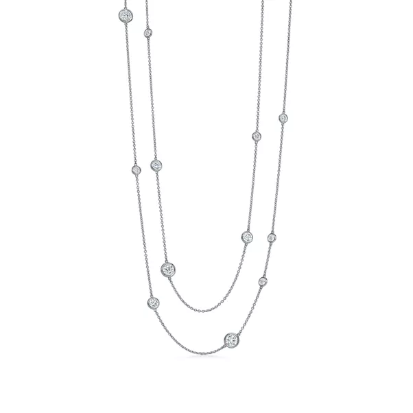 Diamonds by the Yard&reg; Sprinkle Necklace in Platinum