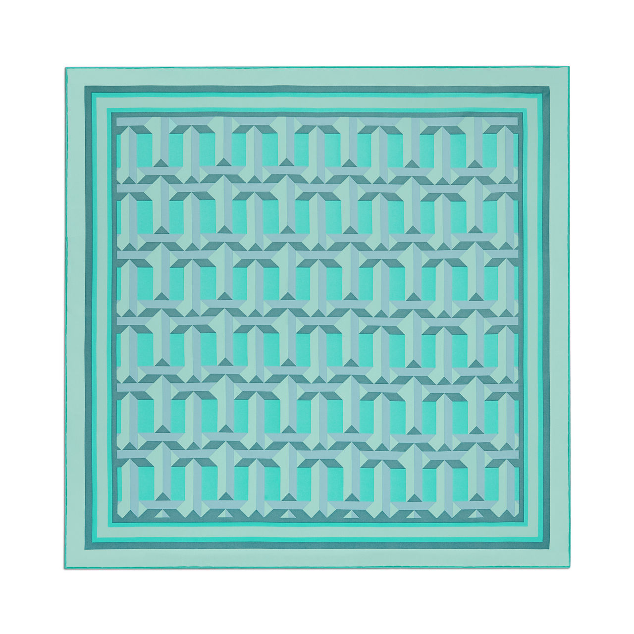 Tiffany T:True quadratischer Schal aus Seide in Tiffany Blue® Bildnummer 0