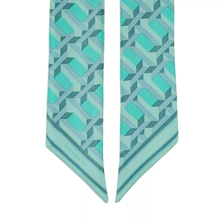 Tiffany T:True Ribbon Scarf in Tiffany Blue® Silk, 1