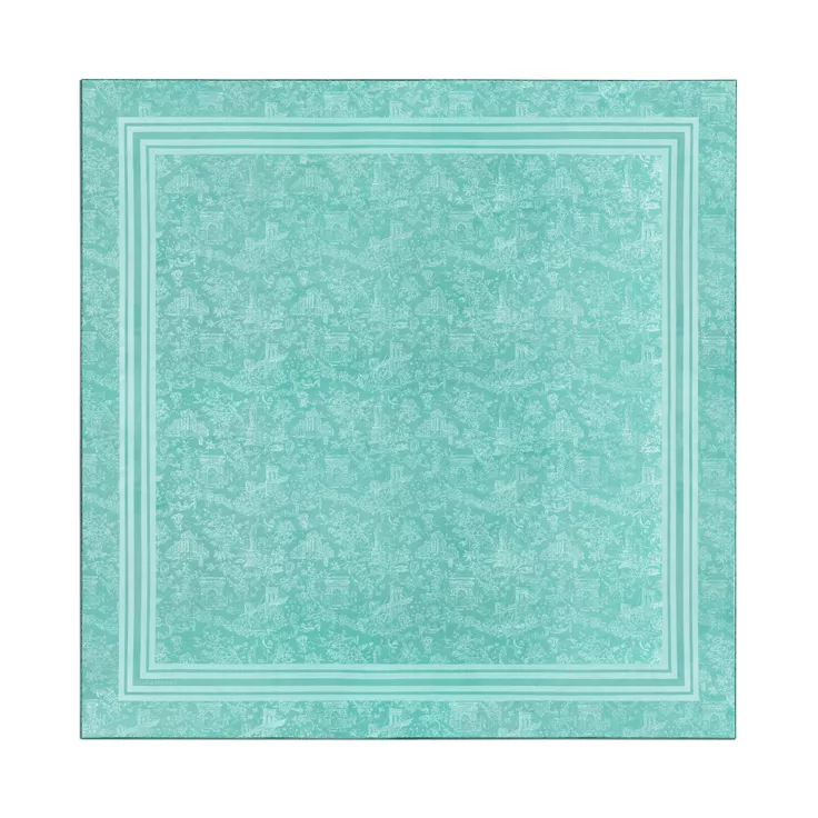Tiffany Toile:Stole in Tiffany Blue® Silk and Wool, 1