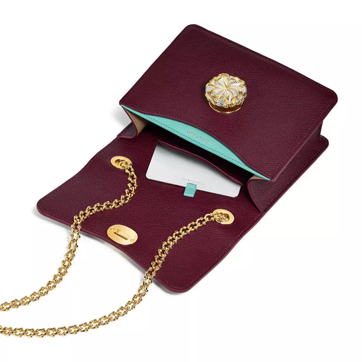 Tiffany & Co. Schlumberger®:Small Ribbons Shoulder Bag in Deep Ruby Leather, 1