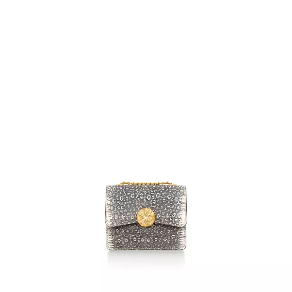 Small Ribbons Shoulder Bag in Lizard Leather