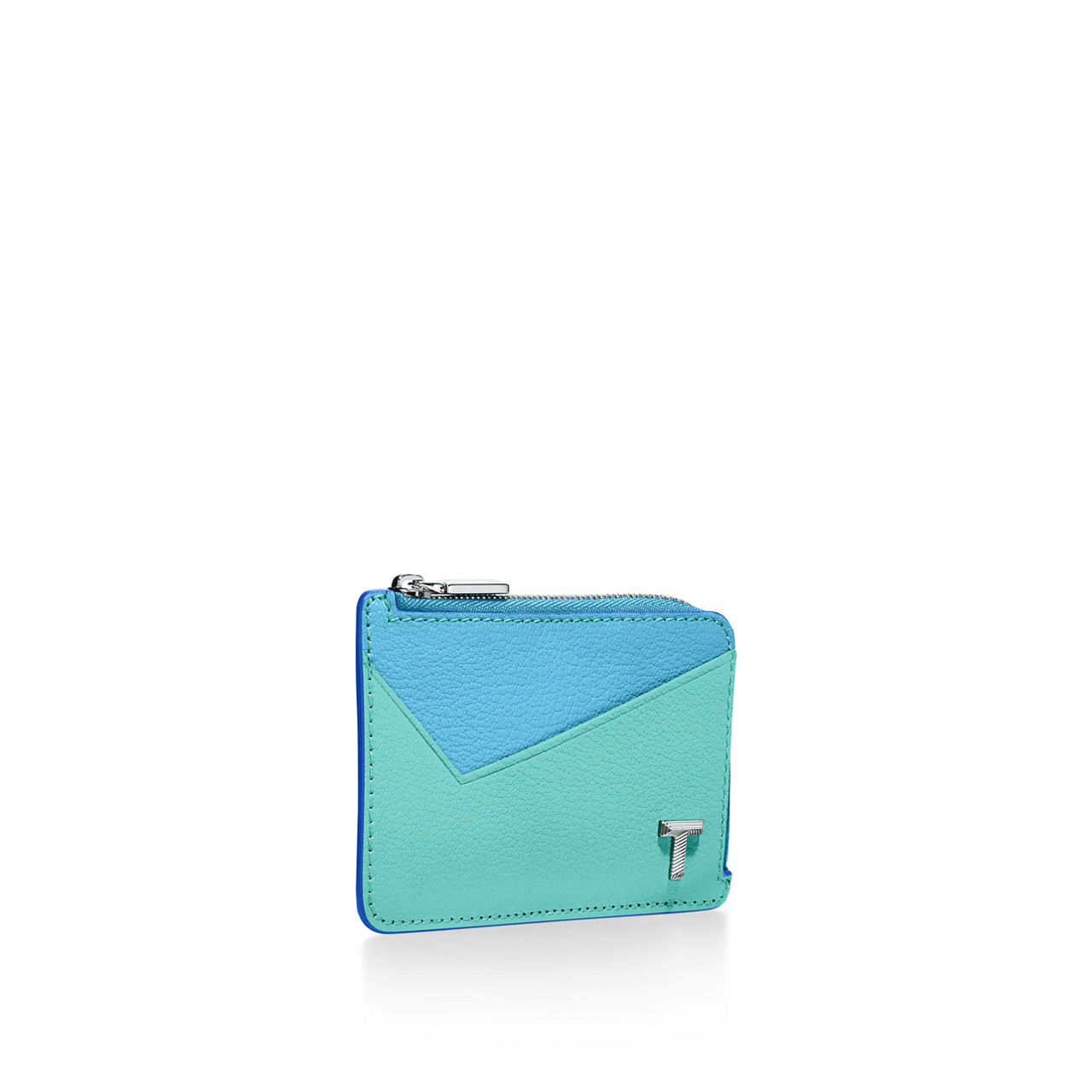 Collezione T by Tiffany:Portacarte con zip in pelle Tiffany Blue® numero immagine 2