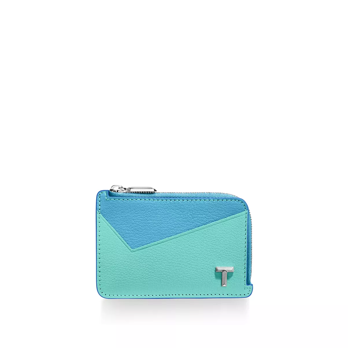 Zip Card Case in Tiffany Blue&reg; Leather