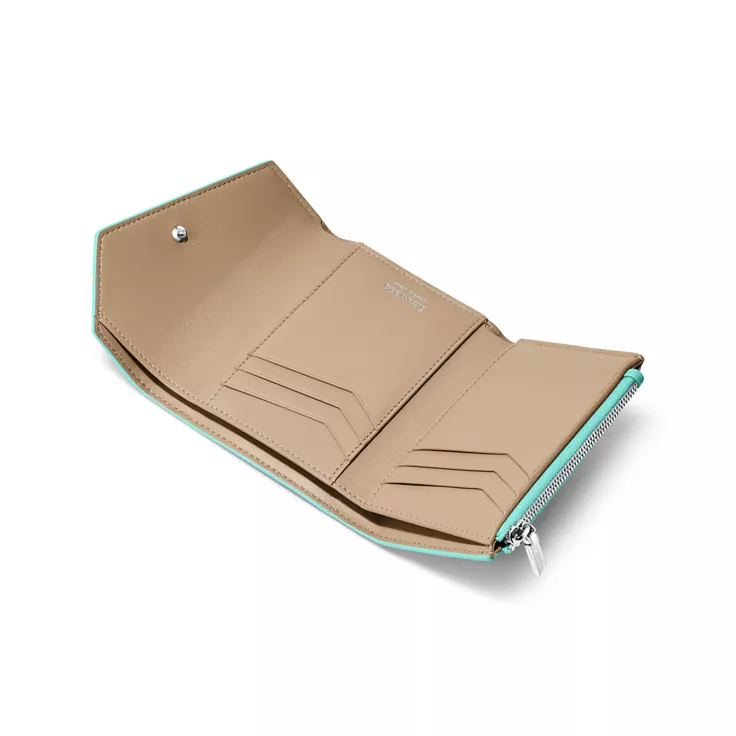 Tiffany T:Small Wallet in Tiffany Blue&reg; Leather, 1