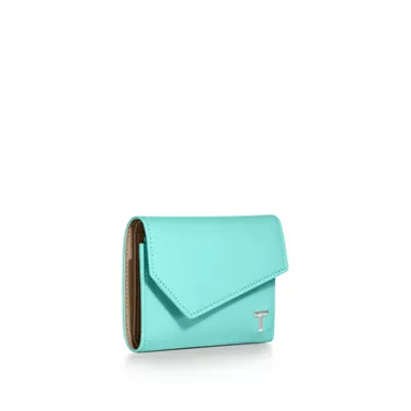 Tiffany T:Small Wallet in Tiffany Blue&reg; Leather, 2