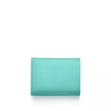 Tiffany T:Small Wallet in Tiffany Blue&reg; Leather, 3