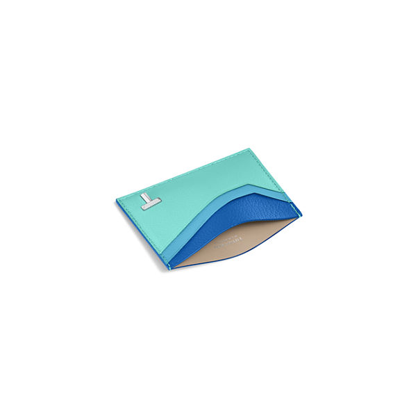 Collezione T by Tiffany:Portacarte in pelle Tiffany Blue®