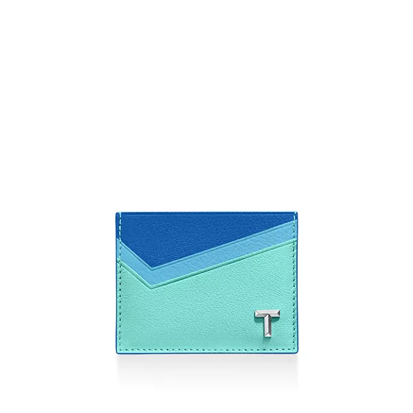 Tiffany T:Tarjetero de piel color Tiffany Blue&reg;
