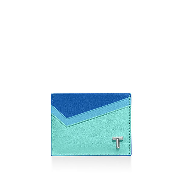 Collezione T by Tiffany:Portacarte in pelle Tiffany Blue®