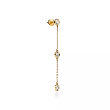 Elsa Peretti&reg;: Diamonds by the Yard&reg; Drop Earrings in Yellow Gold, 2