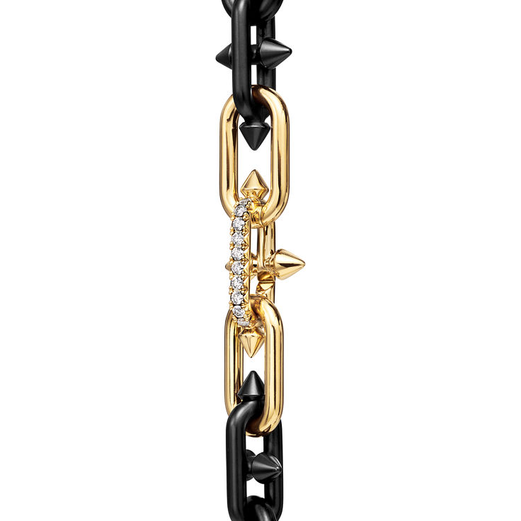 Collezione Tiffany Titan by Pharrell Williams:Collana in titanio, oro e diamanti numero immagine 5