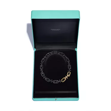 Tiffany Titan by Pharrell Williams:Necklace in Titanium and Gold wirh Diamonds, 7