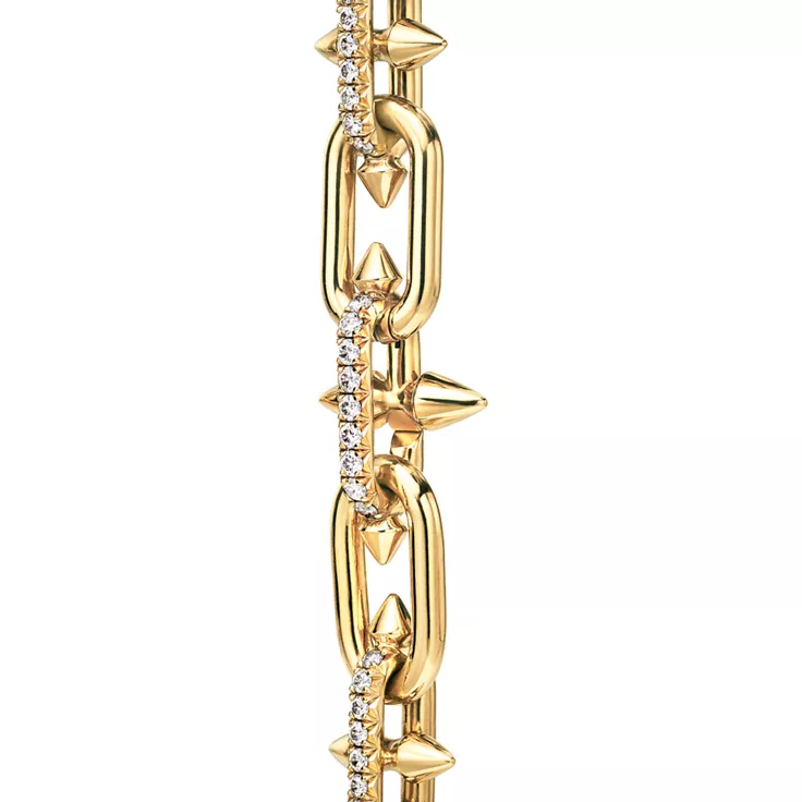 Tiffany Titan by Pharrell Williams:Necklace in Yellow Gold with Diamonds, 5