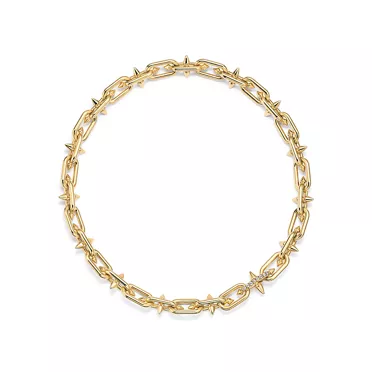 Tiffany Titan by Pharrell Williams:Clasp Necklace in Yellow Gold with Diamonds, 3