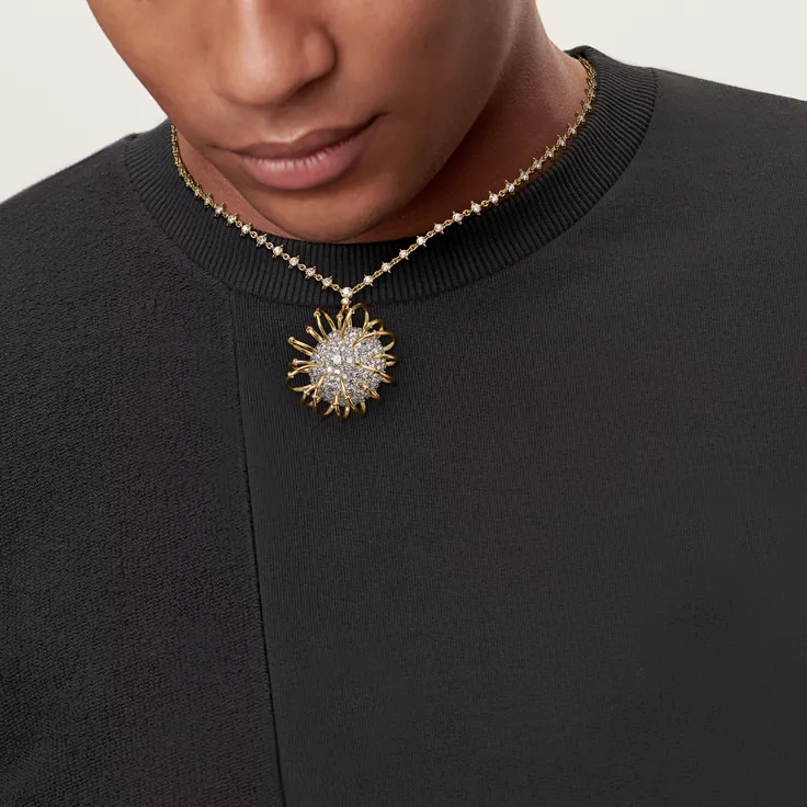 Apollo by Tiffany:Pendant in Gold and Platinum with Diamonds, 6