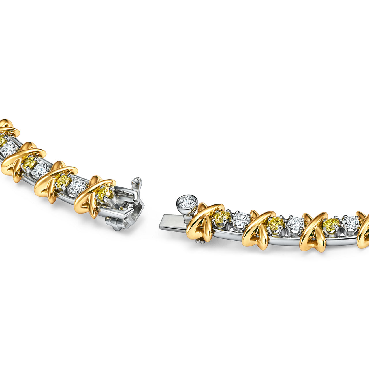 Collezione Sixteen Stone by Tiffany:Collana con diamanti gialli e incolori numero immagine 3