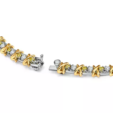 Sixteen Stone by Tiffany:Necklace with Yellow and White Diamonds, 3