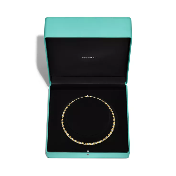 Sixteen Stone by Tiffany:Necklace with Yellow and White Diamonds, 4