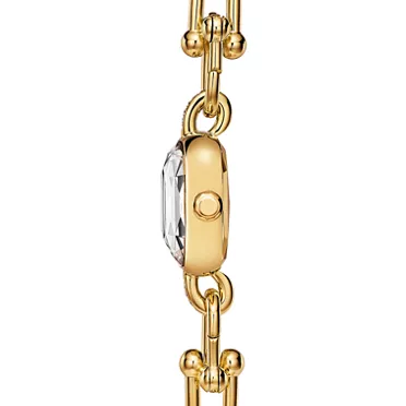 Tiffany HardWear:Watch in Yellow Gold with Diamonds and White Mother-of-pearl, 3