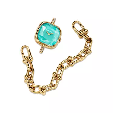 Tiffany HardWear:Watch in Yellow Gold with Diamonds, 2