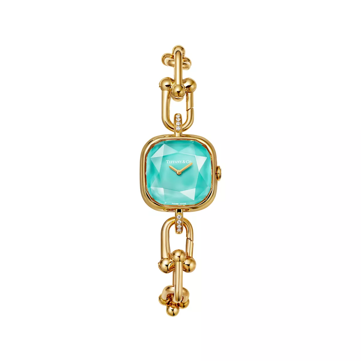 Watch in Yellow Gold with Diamonds