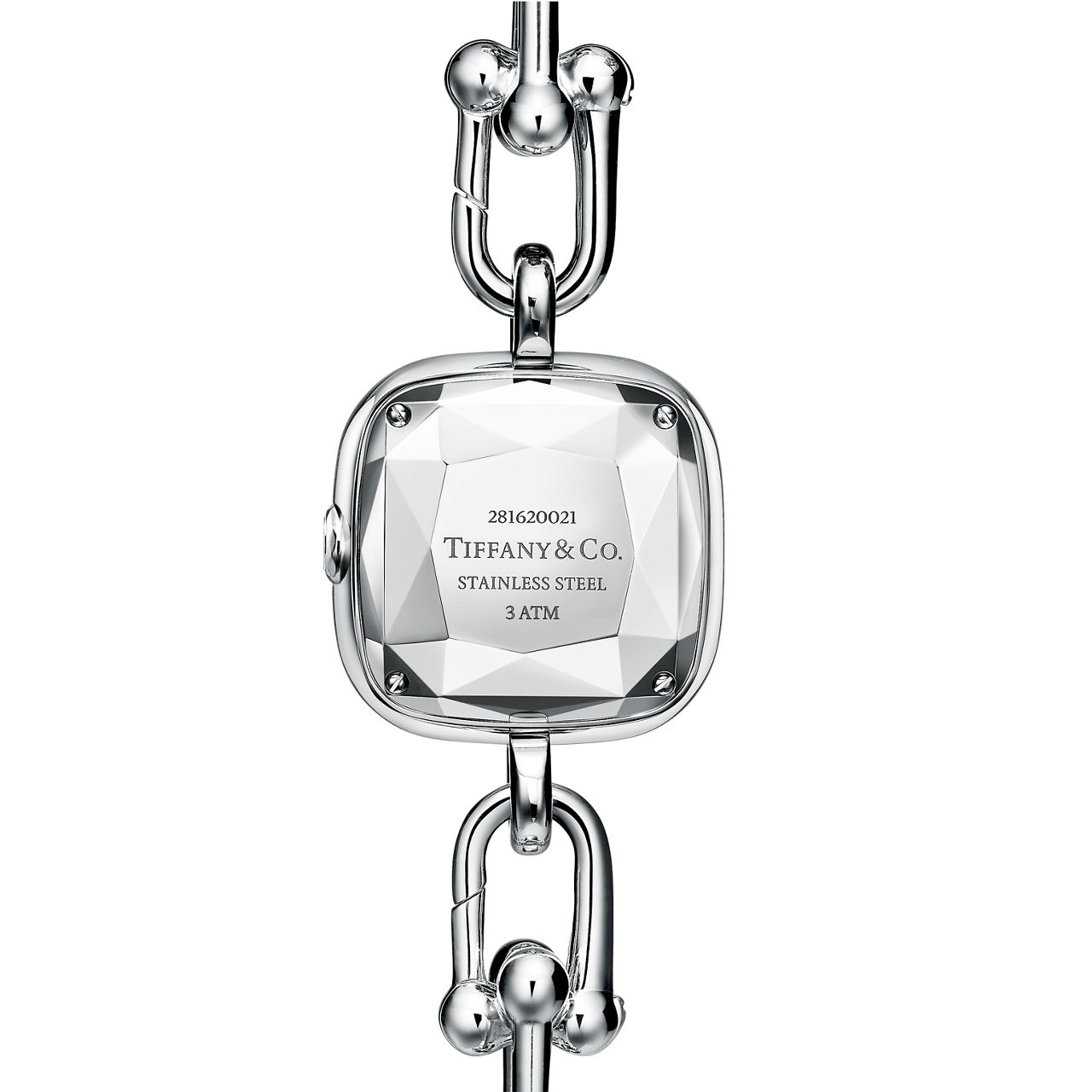 Tiffany HardWear:Watch in Sterling Silver and Steel with a Diamond Bezel image number 3