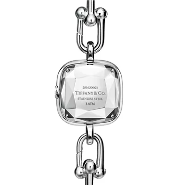 Tiffany HardWear:Watch in Sterling Silver and Steel with a Diamond Bezel, 3