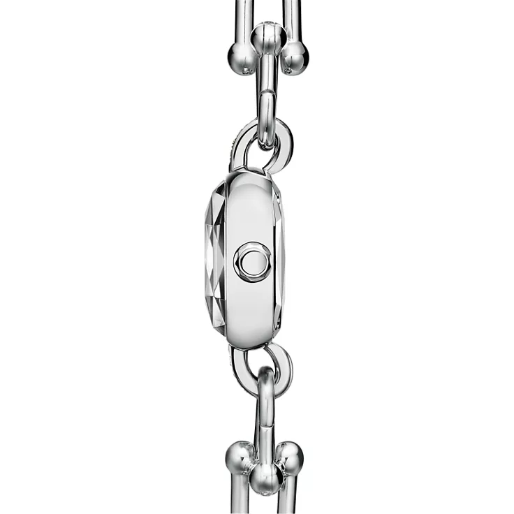 HardWear by Tiffany:Orologio in argento e acciaio con diamanti, 4