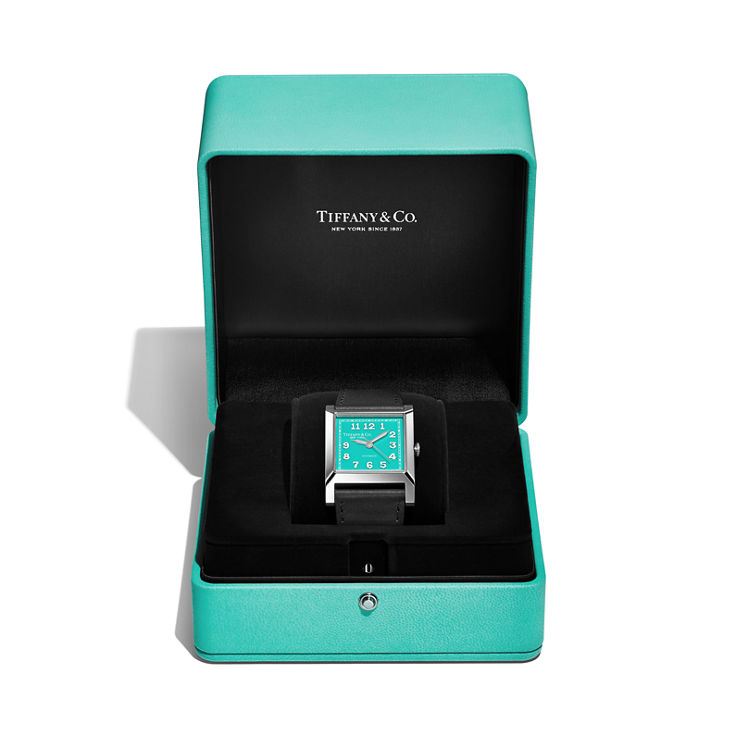 Union Square:30-mm-Uhr aus Edelstahl mit Zifferblatt in Tiffany Blue® Bildnummer 5