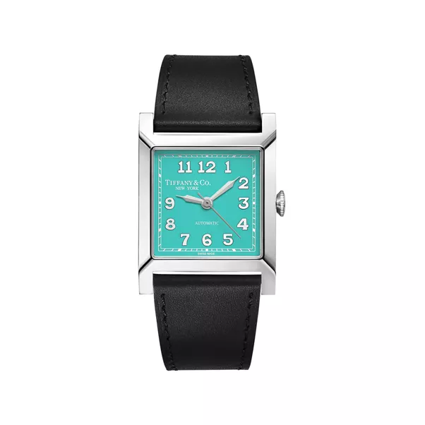 30-mm-Uhr aus Edelstahl mit Zifferblatt in Tiffany Blue®