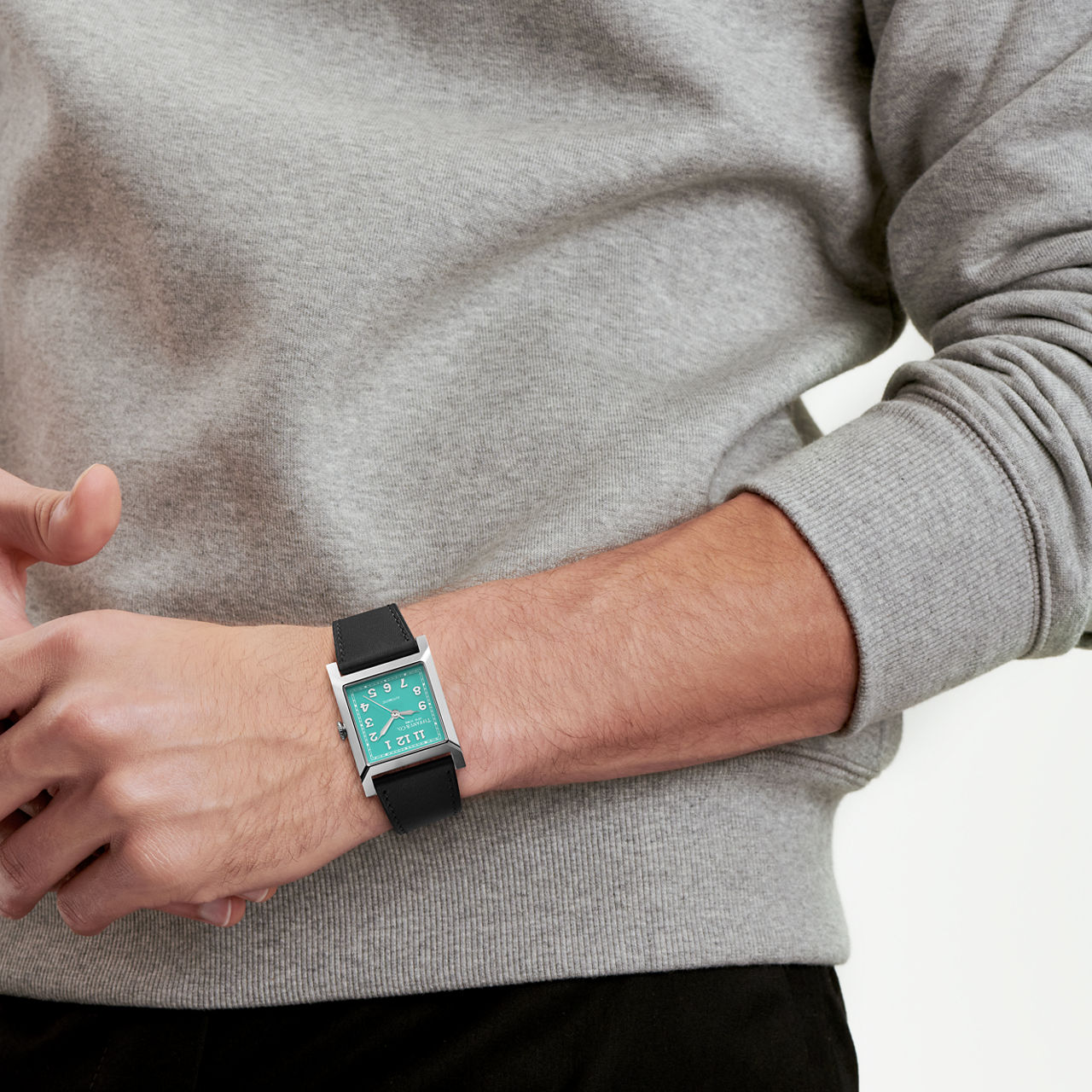 30-mm-Uhr aus Edelstahl mit Zifferblatt in Tiffany Blue®