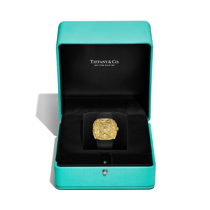 Carat 128 Facet:Watch in Yellow Gold with Yellow Diamonds image number 5