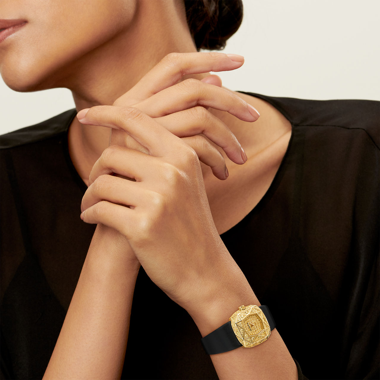 Watch in Yellow Gold with Yellow Diamonds