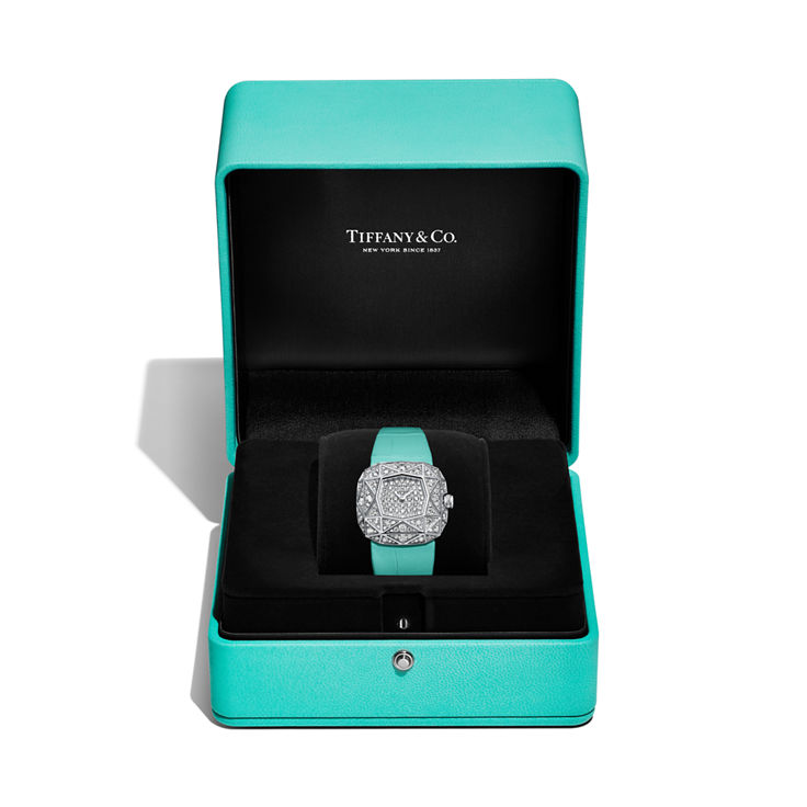 Carat 128:Facet Watch in White Gold with Diamonds image number 5
