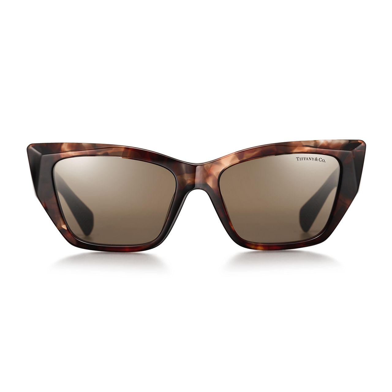Collezione Tiffany Eyewear:Occhiali da sole in acetato tartarugato con lenti marrone chiaro numero immagine 2