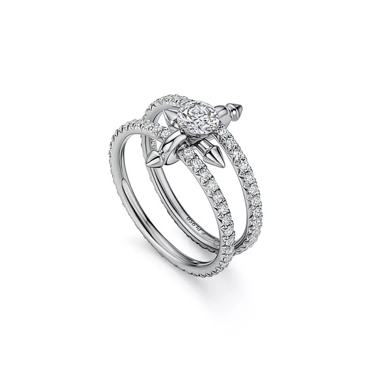 Tiffany Titan Setting by Pharrell Williams:Diamond Ring in Platinum, 4