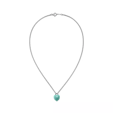 Return to Tiffany™:Colgante Full Heart de plata de ley con Tiffany Blue®, 2