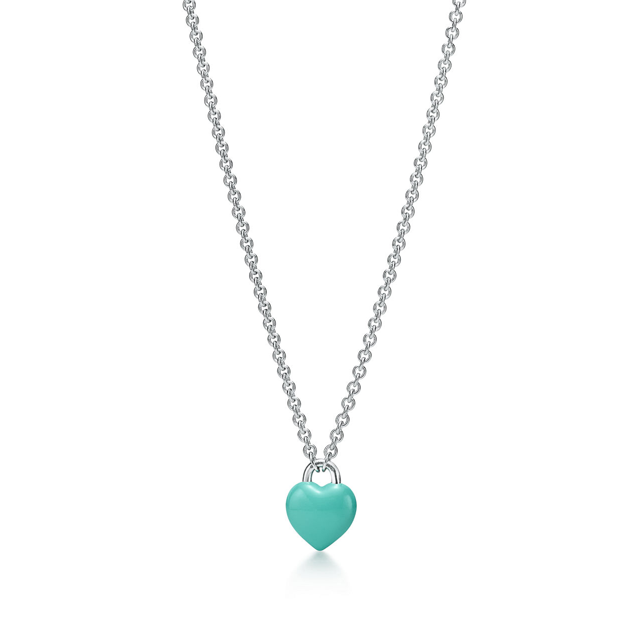 Return to Tiffany™:Full Heart Pendant in Sterling Silver with Tiffany Blue® image number 3