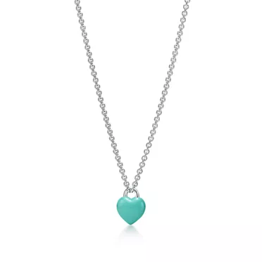 Return to Tiffany™:Colgante Full Heart de plata de ley con Tiffany Blue®, 3