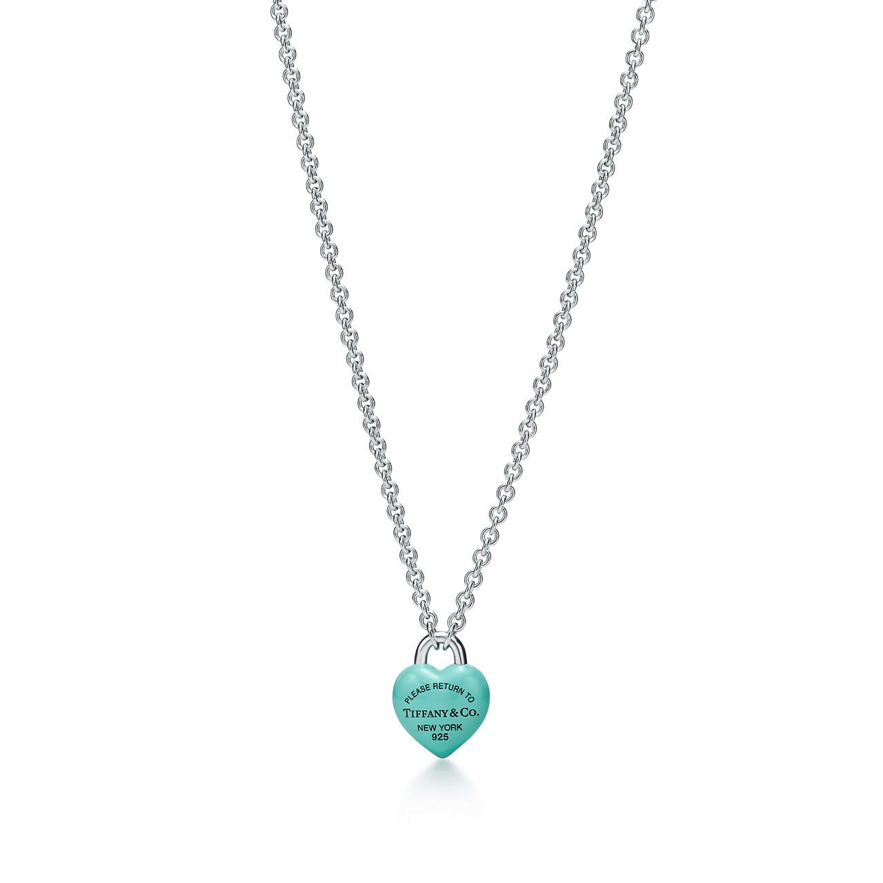 Return to Tiffany™:Full Heart Pendant in Sterling Silver with Tiffany Blue® image number 0