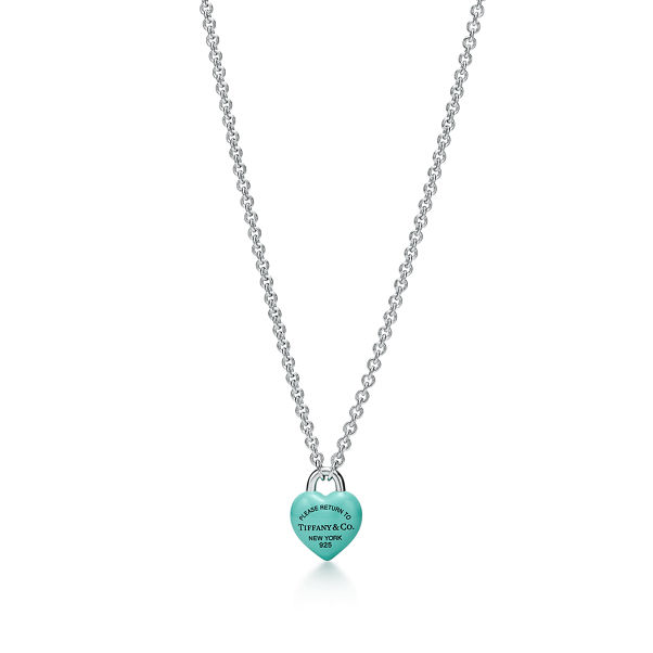 Return to Tiffany™:Full Heart Pendant in Sterling Silver with Tiffany Blue®