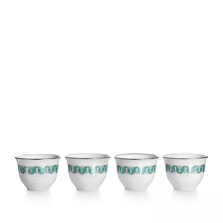 Tiffany T True:Arabic Coffee Cup Set of Four, in Tiffany Blue®, 1